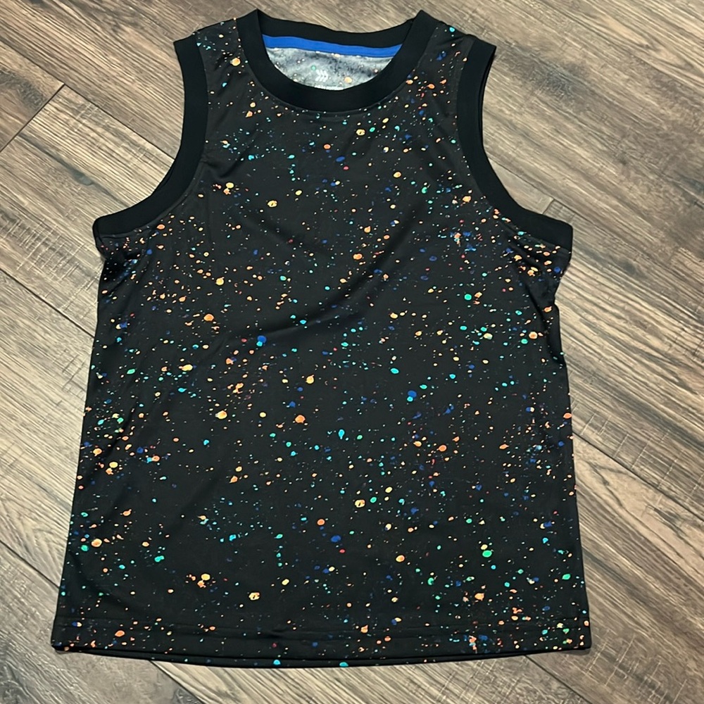 All in Motion Black Splatter Print Tank Top
